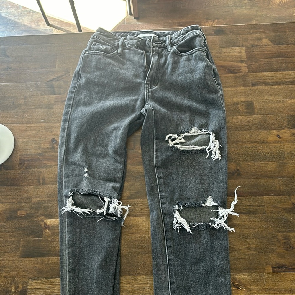 pacsun black mom jeans